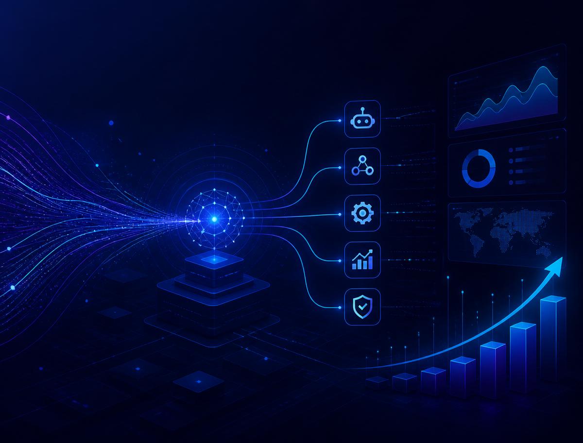Dashboard di automazioni e AI per aziende